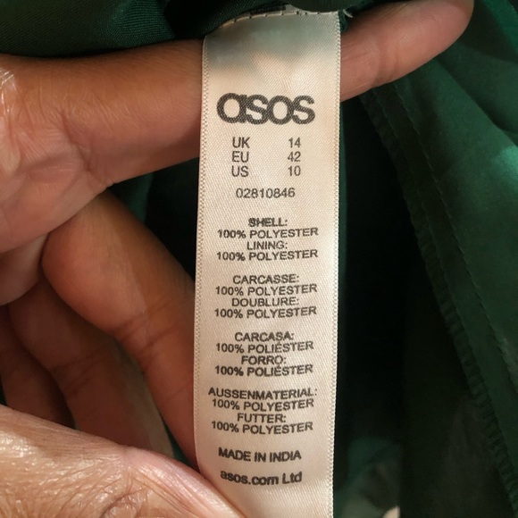 🤑ASOS Green Pleated Skirt - Picture 3 of 5